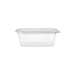 200 Pieces Hinged Square Deli Clear Pet Container 48oz