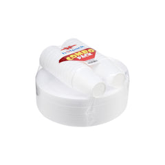 25 Pieces 6 Oz Foam Cup and 25 Pieces 10 Inch Foam Plate Combo Pack - 10 Packets