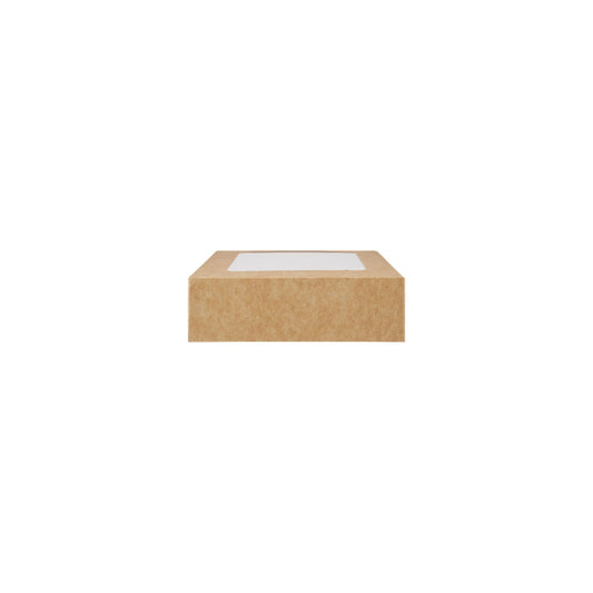 250 Pieces Kraft Square Salad Box with Window