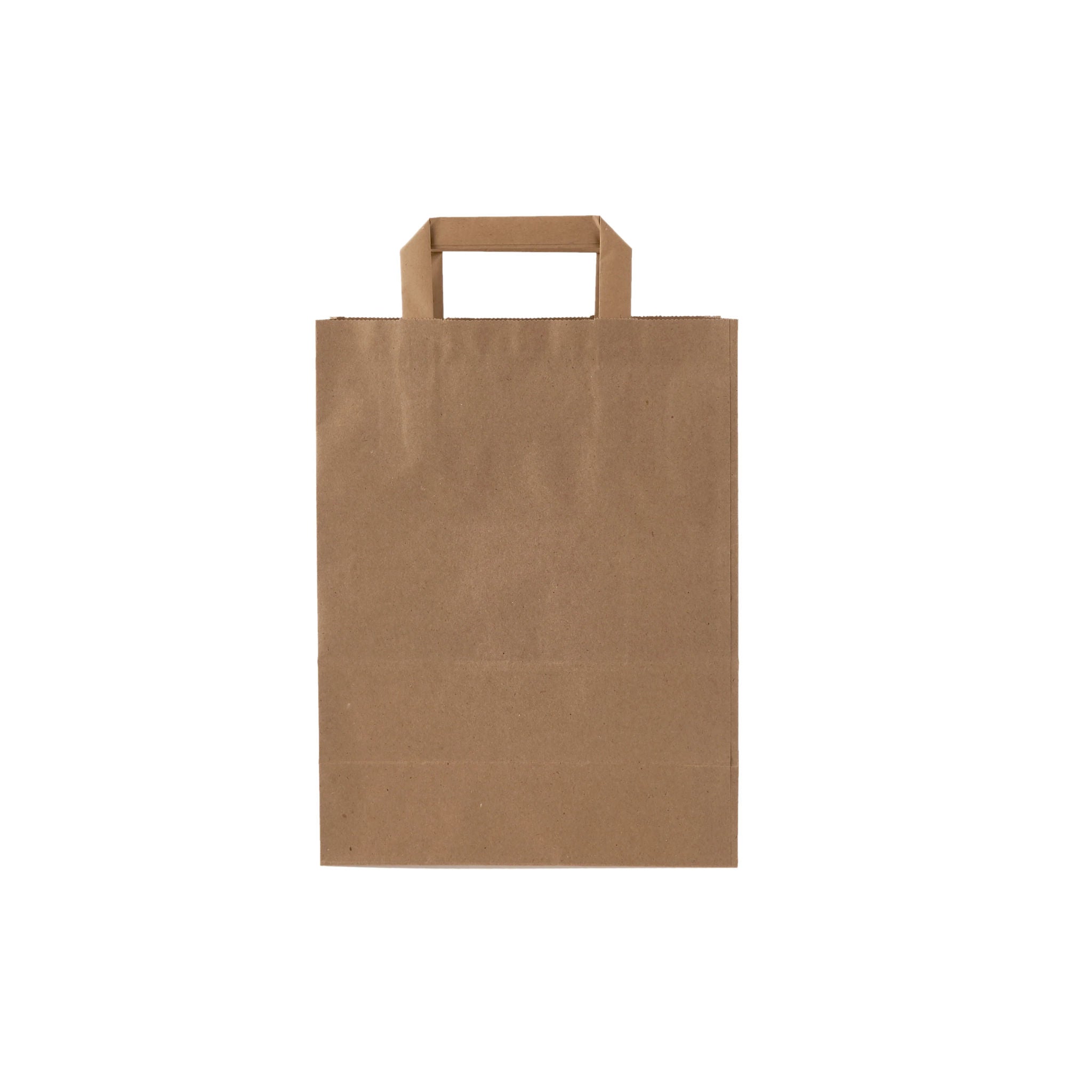 Kraft Brown Paper Bag Flat Handle 24X12X31 Cm