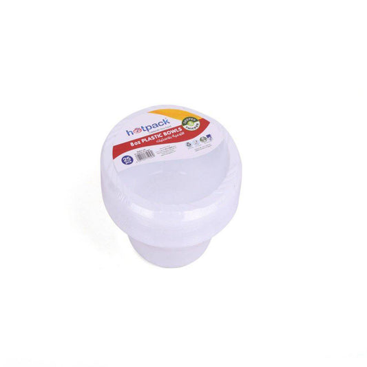 White Plastic Bowls 8 Oz
