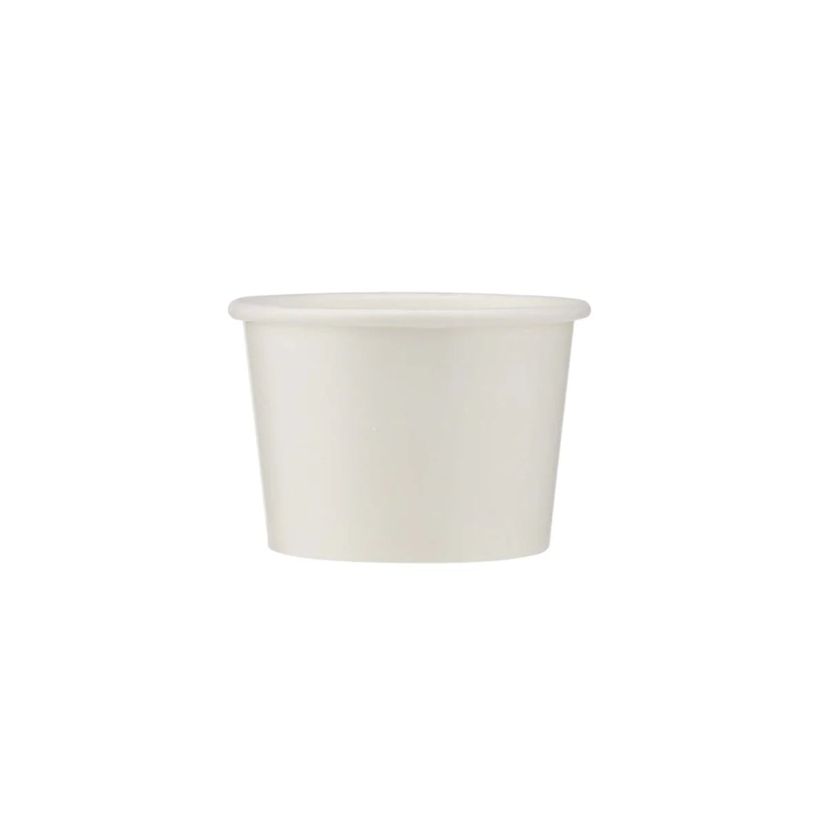 White Paper Ice Cream Cup Base Only