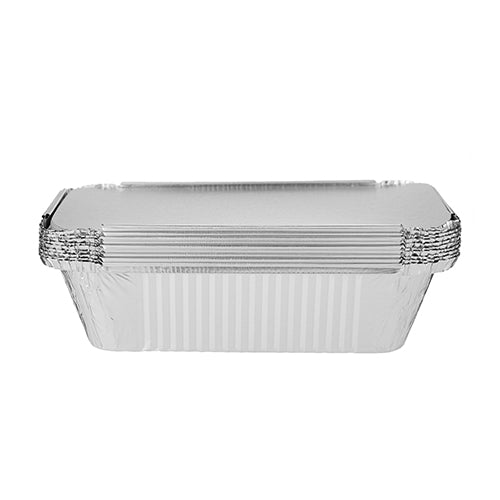 Aluminum Containers with Lid 8389 ( 890 CC ) 10 Pieces