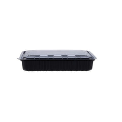 Black Base Rectangle Container With Lid