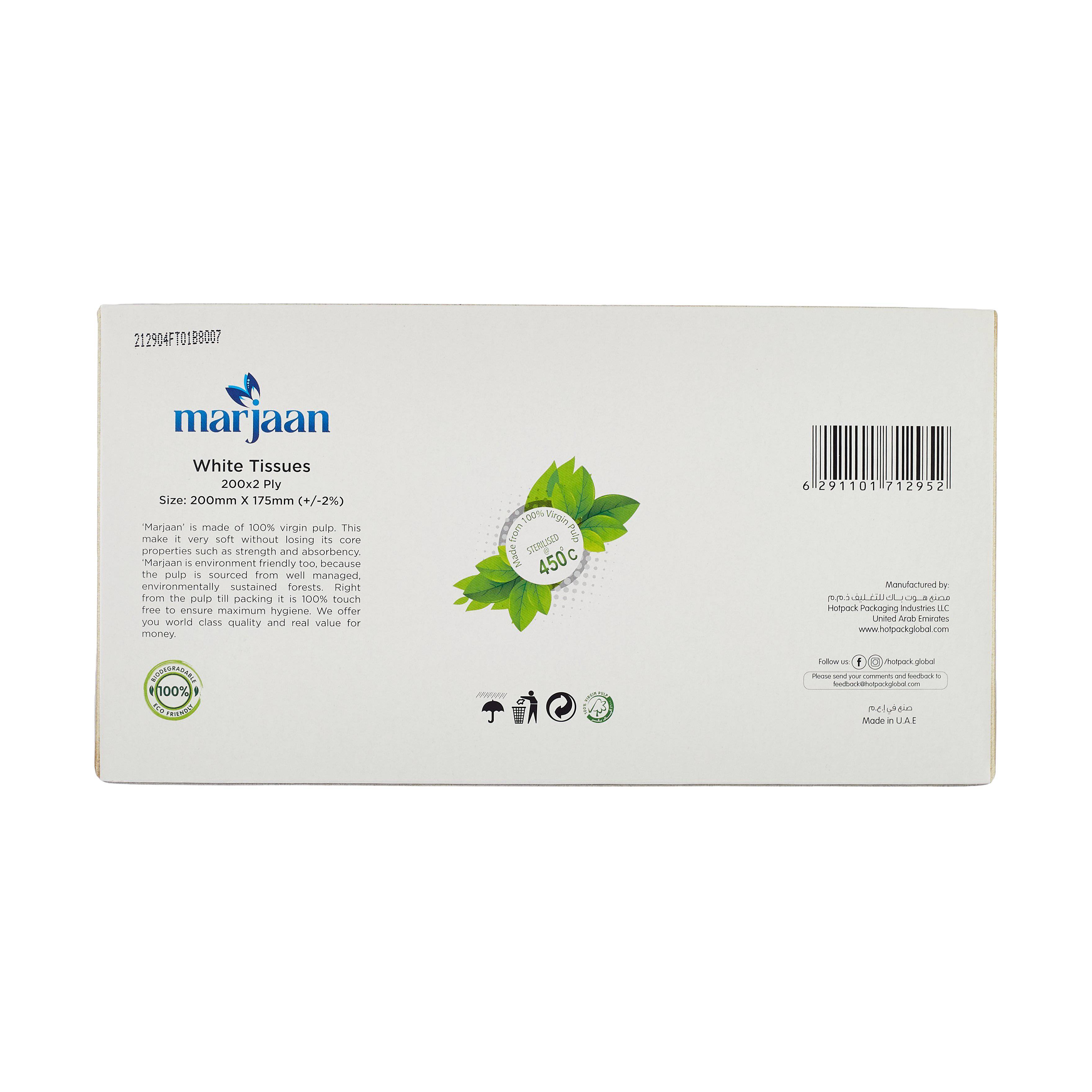 Marjaan Facial Tissue 200 Sheets X 2 Ply