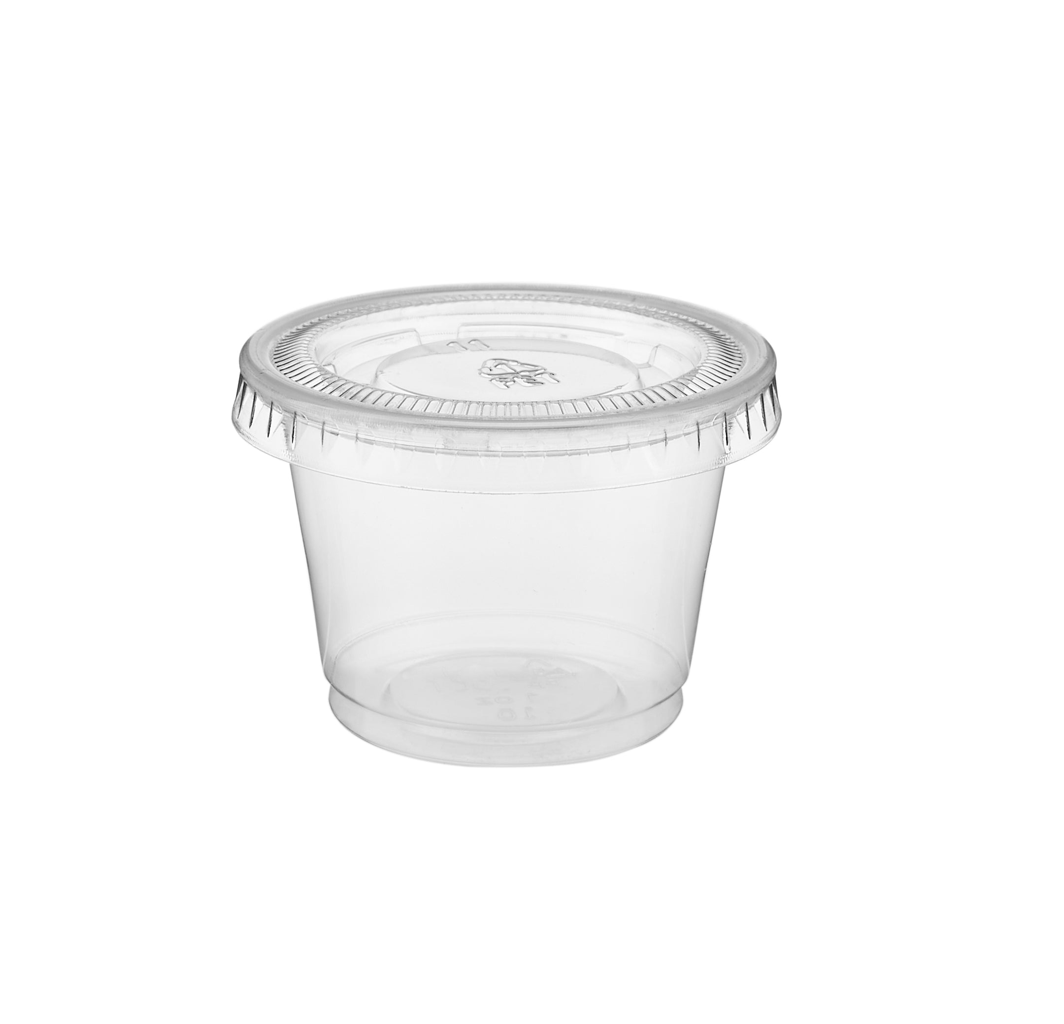 1 Oz Clear Portion Cup 44 Mm Diameter  With Lid