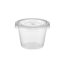 1 Oz Clear Portion Cup 44 Mm Diameter  With Lid