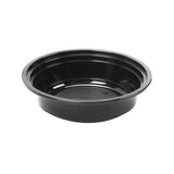 150 Pieces Black Base Round Container +Lid 16 Oz