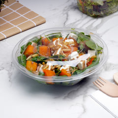 300 Pieces 24 Oz Clear Base Salad Bowl