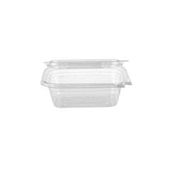 200 Pieces Hinged Square Deli Clear Pet Container 12oz