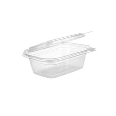 200 Pieces  Hinged Square Deli Clear Pet Container 8oz