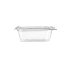 200 Pieces Hinged Square Deli Clear Pet Container 12oz