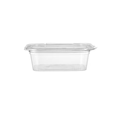 200 Pieces Hinged Square Deli Clear Pet Container 28oz