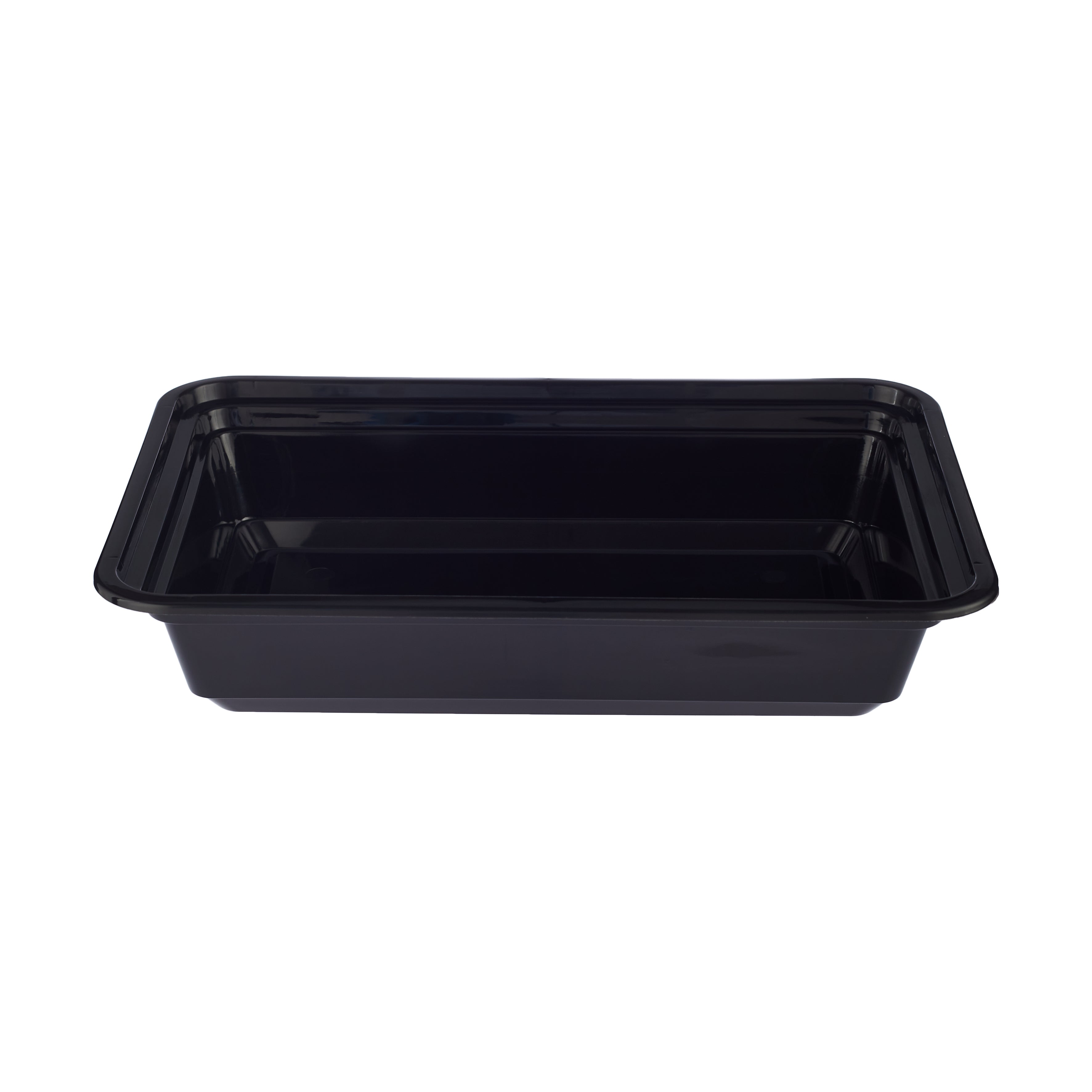 Black Base Rectangular PP Container