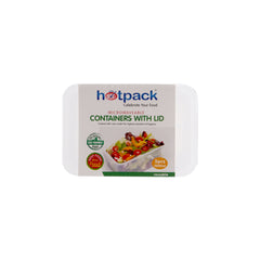 Microwave Container 1000 ML With Lid 5 X 20 PACKETS