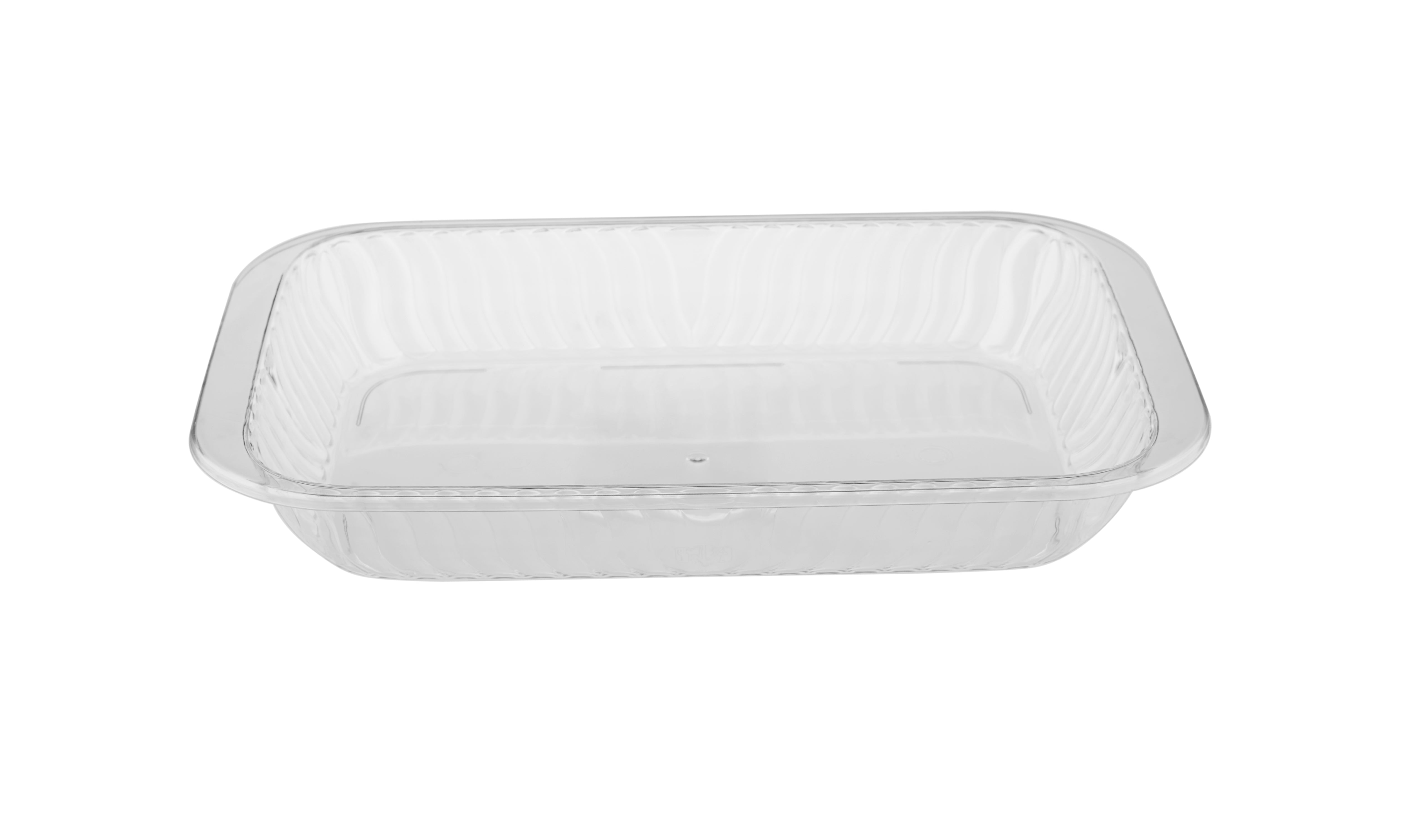 Rectangular Flower Clear Pyrex Disposable Tray