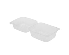 250 Pieces Clear Hinged 6 Croissant Container