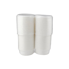 25 Pieces X 2 Plastic Bowl With Lid 225ML X 2 PACK SPECIAL OFFER