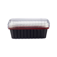 300 Pieces Red & Black Base Container 1000 ML with Lids