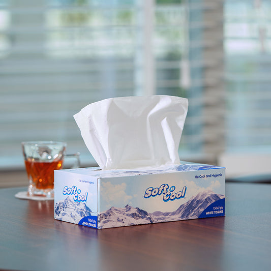 30 Boxes Soft N Cool Facial Tissue 150 Sheets X 2 Ply