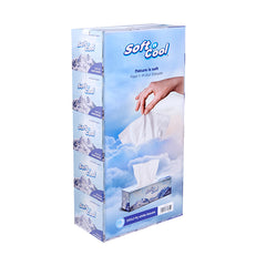 30 Boxes Soft N Cool Facial Tissue 200 Sheets X 2 Ply