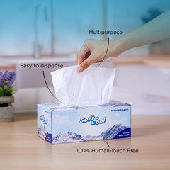 Soft N Cool Facial Tissue 200 Pulls X 2 Ply 5 Boxes + 150 Pull X 2 Ply 1 Box