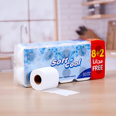 10 Rolls Soft N Cool Toilet Rolls 400 Sheets X 2 Ply