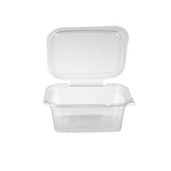 200 Pieces Tamper Evident Square Clear Pet Container 32oz