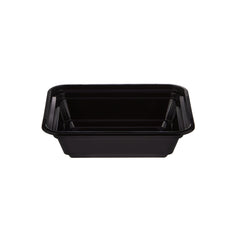 12 Oz Black Base Rectangular PP Container