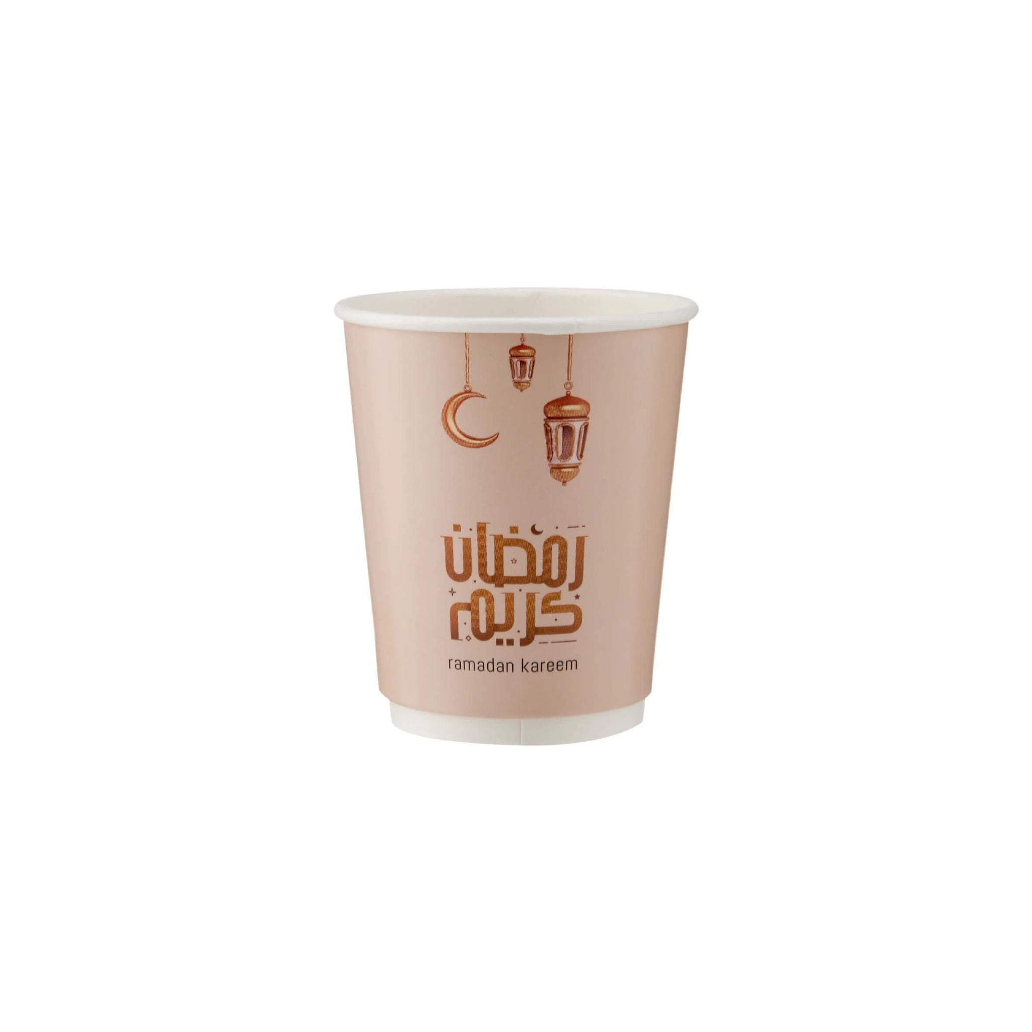 8 oz Premium Ramadan Printed Double Wall Cup - Hotpack Global