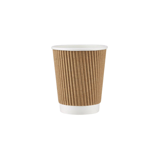 Kraft Ripple Paper Cups - Hotpack UAE