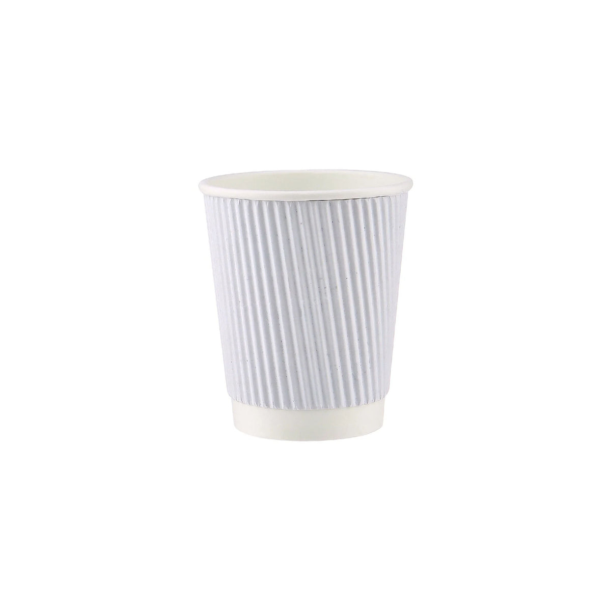 8 Oz White Ripple Cup