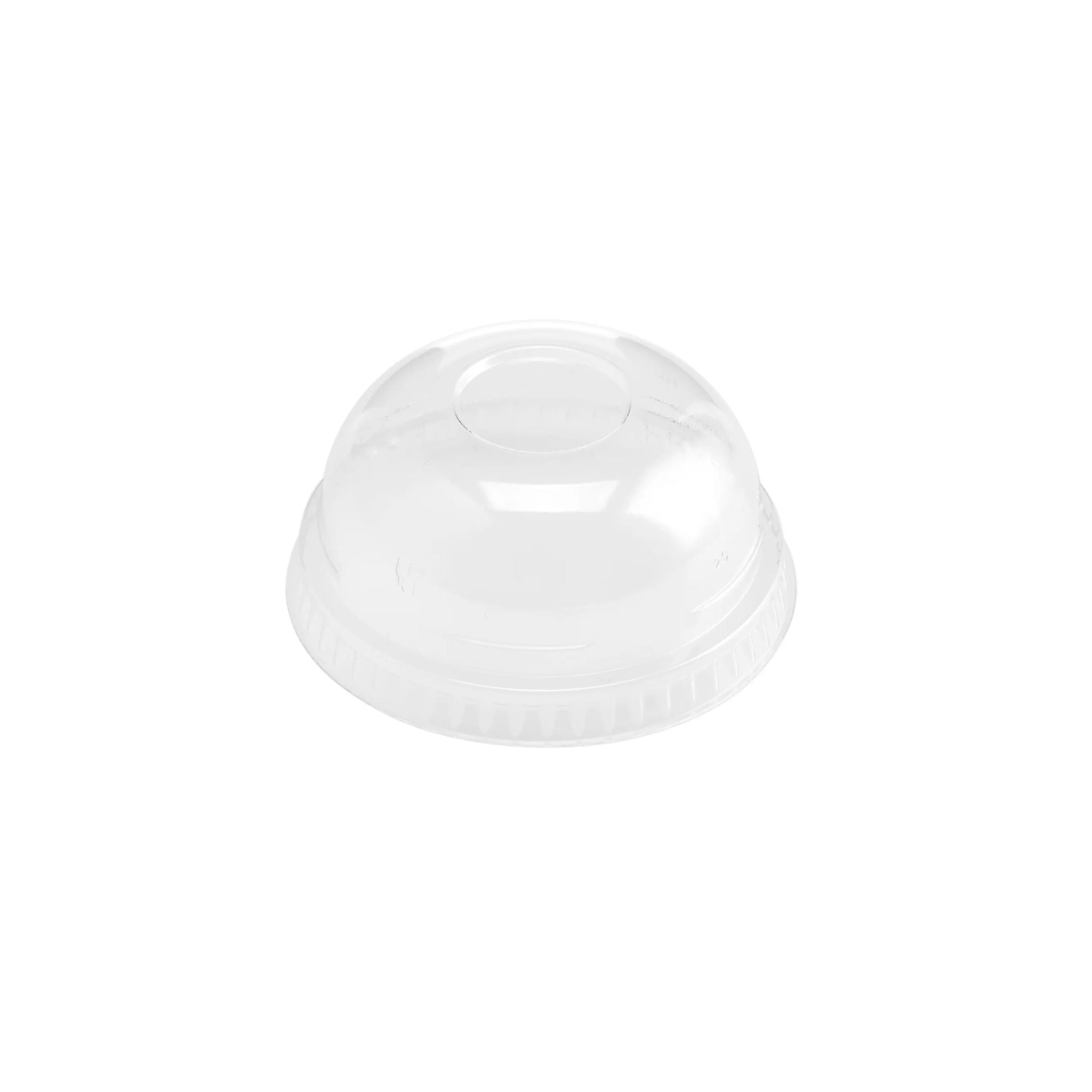 Dome Lid For Pet Juice Cup 4/8/10 Oz Without Hole 78 Mm Diameter 