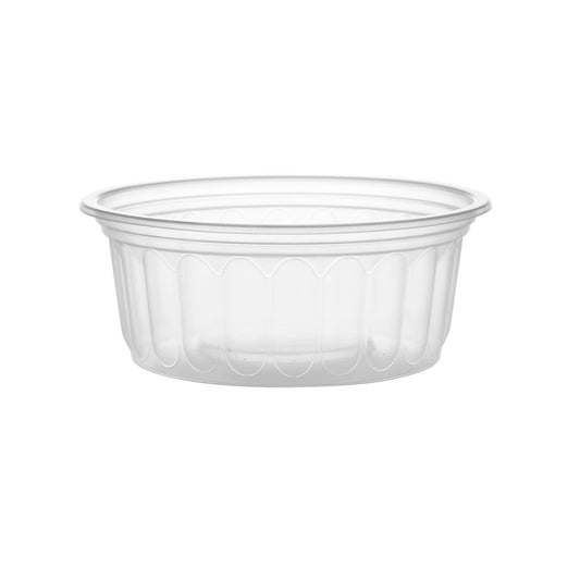 Disposable Plastic Corrugated Clear Round Container 200ml Hotpack Oman