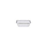 10 Pieces Aluminum Containers with Lid  8325 (127  Mm Length x 100  Mm Width x 35 Mm Height)