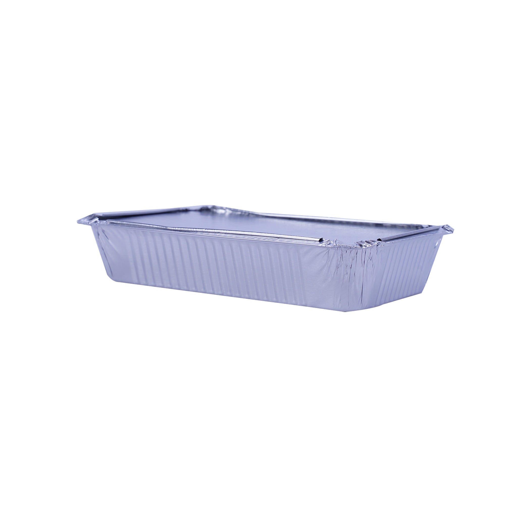 Aluminium Containers with Lid  8389 ( 890 CC ) 210 Mm Length x 140 Mm Width x 38 Mm Height 50 Pieces - Hotpack Oman