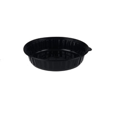 150 Pieces Black Base Round Container With Lid 48 Oz - Hotpack UAE