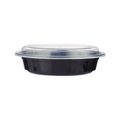 Black Base Round Container With Lid