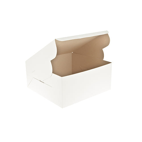 Paper white cake box 100 pieces - Hotpack Oman