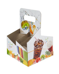 Paper Printed Juice Cup Carrier - Hotpack Oman