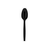 Heavy Duty Spoon Black disposable Plastic spoon Individually Wrap 500 Pieces - Hotpack Oman
