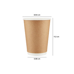 Kraft Double Wall Paper Cups - Hotpack UAE