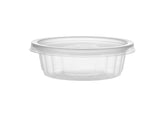 Plastic Corrugated Clear Round Container with lid - Hotpack Oman