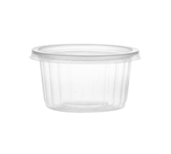 Plastic Corrugated Clear Round Container - Hotpack Oman