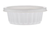 Plastic Corrugated Round Container White