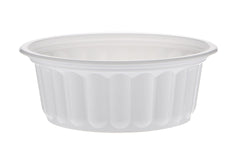 Plastic Corrugated Round Container White 200ml Hotpack Oman