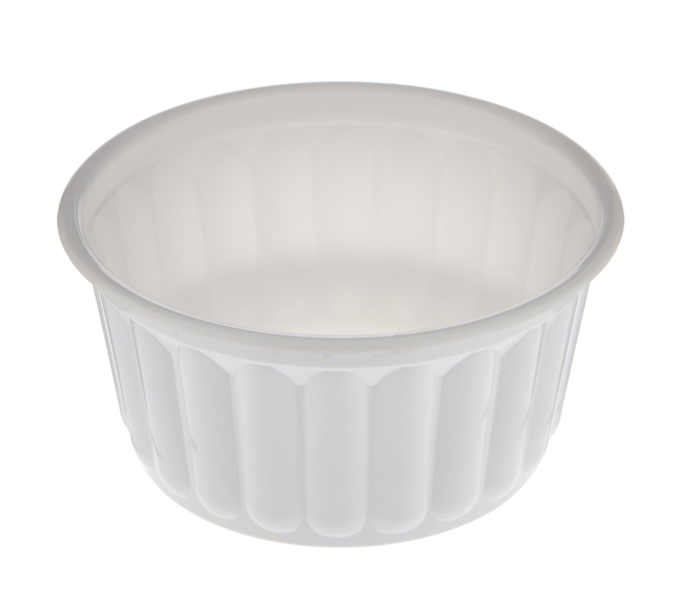 Disposable Plastic Corrugated Round Container White 350 ml - Hotpack Oman