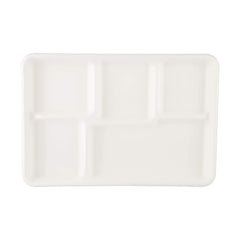 12.5 Inch Bio-Degradable 5-Compartment Plate