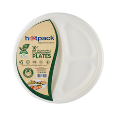 Biodegradable Paper Pulp Plate | 10 Pieces - Hotpack Oman