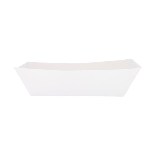 White Paper Boat Tray Large 600 Pieces - Hotpack Global